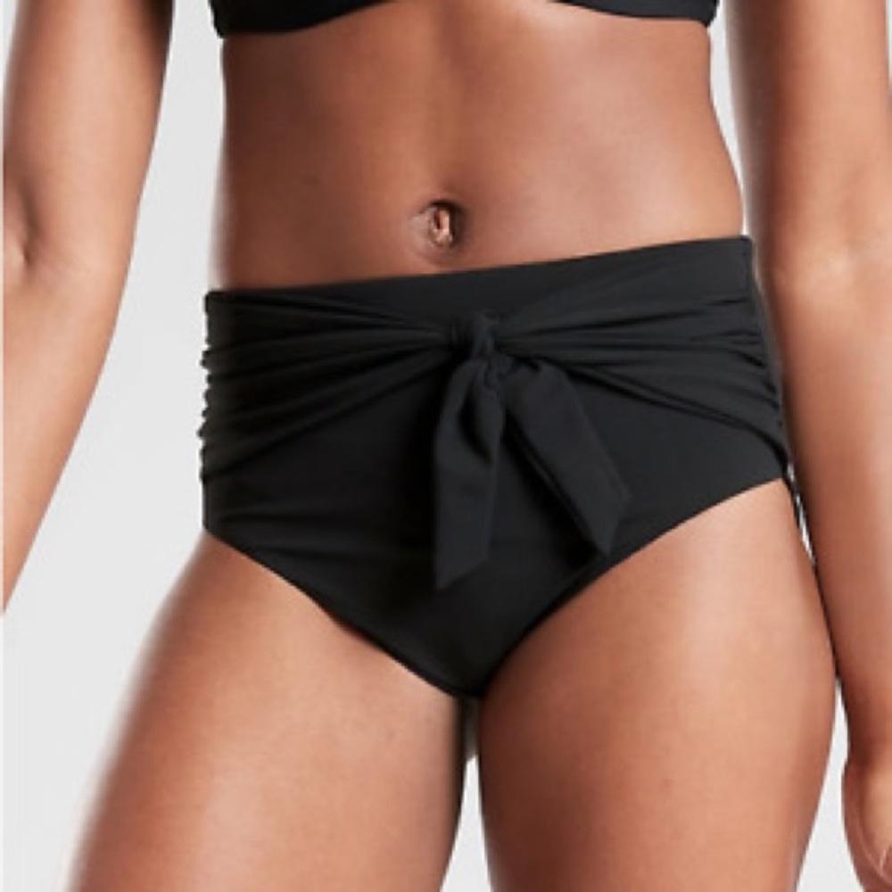Athleta Shirred Tie High Rise Bottom
